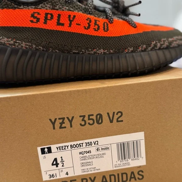 Yeezy Boost 350 V2 Carbel/Stegry/Solred Sneakers Authentic!!!